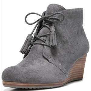 Dr. Scholl's Gray Heeled Boots